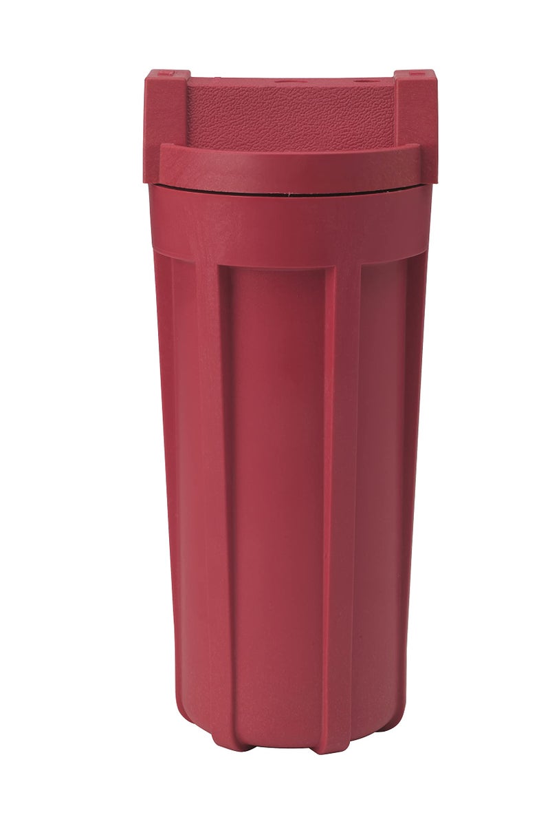 Pentek Pentair Pentek 150015 High Temperature Filter Housing, 3/4" NPT #10 Standard Glass-Reinforced Nylon Water Filter Housing, 10-Inch, Red/Red - Image 1